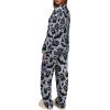 imageREORIA Funny Halloween Pajamas Women Button Up 2 Piece Pajama Set SleepwearGrey Pumpkin