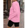 imageREORIA Womens Oversized Long Sleeve T Shirts 2025 Basic Crewneck Tee Fall Tops Casual Y2K ClothesPink