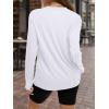 imageREORIA Womens Oversized Long Sleeve T Shirts 2025 Basic Crewneck Tee Fall Tops Casual Y2K ClothesWhite