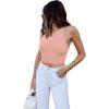 imageREORIA Womens Sexy Sleeveless Racer Back Tank Tops Halter Neck Crop TopsPink