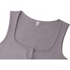 image:imageREORIA Womens Sexy Ribbed Button Down Square Neck Tank Tops Trendy Y2K 2026 Summer Sleeveless Going Out Vest Crop TopsGrey