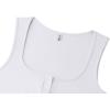 image:imageREORIA Womens Sexy Ribbed Button Down Square Neck Tank Tops Trendy Y2K 2026 Summer Sleeveless Going Out Vest Crop TopsWhite