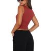 image:imageREORIA Butsmooth Womens Square Neck Going Out Crop Tops Double Lined Cute Basic Tank Tops 2026 ClothesRust