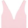 image:imageREORIA Womens Sexy Plunge Deep V Neck Sleeveless V Backless Tank Top Workout Yoga Crop TopsBlush