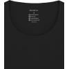 image:imageREORIA Womens Casual Scoop Neck Double Lined Long Sleeve Slim Fitted Tshirts Y2K Workout Crop TopsBlack