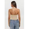 image:imageREORIA Womens Halter Tank Tops Double Lined Basic Cami Shirts Sexy Backless Y2K Trendy Going Out TopsBeige