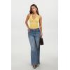 image:imageREORIA Womens Halter Tank Tops Double Lined Basic Cami Shirts Sexy Backless Y2K Trendy Going Out TopsPopcorn