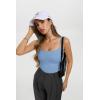 image:imageREORIA Womens Sexy Square Neck Tank Tops Adjustable Cami Shirts Summer Basic Double Lined Y2K Trendy Going Out TopsLight Blue