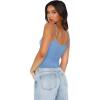 image:imageREORIA Womens Sexy Square Neck Tank Tops Adjustable Cami Shirts Summer Basic Double Lined Y2K Trendy Going Out TopsLight Blue