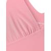 image:imageREORIA Womens Summer V Neck Sleeveless Wedding Guest Maxi Dress Sexy Mesh Bodycon Long DressesPink Dolphin