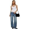 image:imageREORIA Womens Backless Ribbed Halter Tops for 2026 Slim Fitted Camisole Basic ShirtsWhite
