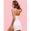 image:imageREORIA Womens Lace Lingerie Sexy Spaghetti Strap Nightgown Sleepwear Babydoll DressWhite
