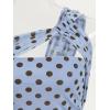 image:imageREORIA Womens Sexy One Shoulder Asymmetrical Leopard Print Mesh Ruched Backless Going Out Bodysuits TopsNantucket Breeze Polka Dots