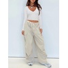 image:imageREORIA Womens Sexy Casual V Neck Long Sleeve Double Lined Fitted Going Out T Shirts Crop Tops TeesWhite