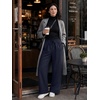 image:imageREORIA Wide Leg Pants for Women Casual Flowy Palazzo Pant  DrawstringElastic WaistLoose FitHomewearLoungePJ Pajama BottomsTrousers with Pockets2026 Fall WinterTravel OutfitsNavy Blue