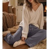 image:imageREORIA Wide Leg Pants for Women Casual Flowy Palazzo Pant  DrawstringElastic WaistLoose FitHomewearLoungePJ Pajama BottomsTrousers with Pockets2026 Fall WinterTravel OutfitsGray