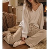 image:imageREORIA Wide Leg Pants for Women Casual Flowy Palazzo Pant  DrawstringElastic WaistLoose FitHomewearLoungePJ Pajama BottomsTrousers with Pockets2026 Fall WinterTravel OutfitsKhaki