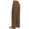 image:imageREORIA Wide Leg Pants for Women Casual Flowy Palazzo Pant  DrawstringElastic WaistLoose FitHomewearLoungePJ Pajama BottomsTrousers with Pockets2026 Fall WinterTravel OutfitsLight Brown
