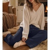 image:imageREORIA Wide Leg Pants for Women Casual Flowy Palazzo Pant  DrawstringElastic WaistLoose FitHomewearLoungePJ Pajama BottomsTrousers with Pockets2026 Fall WinterTravel OutfitsNavy Blue