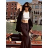 image:imageREORIA Women High Waisted Wide Leg Pants Business Casual Trousers with Pockets Stretch Work Slacks for Office TravelBrown
