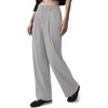 image:imageREORIA Women High Waisted Wide Leg Pants Business Casual Trousers with Pockets Stretch Work Slacks for Office TravelGrey