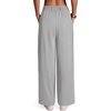 image:imageREORIA Women High Waisted Wide Leg Pants Business Casual Trousers with Pockets Stretch Work Slacks for Office TravelGrey