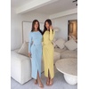 image:imageREORIA Womens Long Sleeve Boat Neck Wedding Guest Midi Dresses Fall  Bodycon Long DressRuchedChic Gold BuckleSlim FittedFormalCasualTrendyElegantCocktail PartyGoing Out2026 Fall WinterHazy Blue