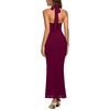 image:imageREORIA Womens Mesh Sheer Sleeveless Maxi Dresses  Long DressRuchedDouble LinedSquare NeckHalterTie BackBodycon2026 SummerWedding Guest OufitsDressy CasualGoing OutCordovan
