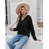 image:imageREORIA Hoodies For Women Oversized V Neck Pullover SweatshirtsBlack
