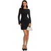 image:imageREORIA Wedding Guest Dresses for Women Mesh Bell Long Sleeve Mini DressPolka Dot