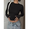 image:imageREORIA Women Double Lined Long Sleeve Shirt Business Casual Layering TopsBlack