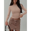image:imageREORIA Women Double Lined Long Sleeve Shirt Business Casual Layering TopsKhaki