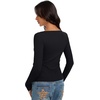 image:imageREORIA Women Lightweight Cropped Cardigan Slim Ribbed Knit Shirt Button TopBlack