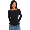 image:imageREORIA Women Lightweight Cropped Cardigan Slim Ribbed Knit Shirt Button TopBlack