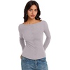 image:imageREORIA Women Lightweight Cropped Cardigan Slim Ribbed Knit Shirt Button TopGrey
