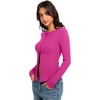 image:imageREORIA Women Lightweight Cropped Cardigan Slim Ribbed Knit Shirt Button TopHot Pink