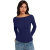 image:imageREORIA Women Lightweight Cropped Cardigan Slim Ribbed Knit Shirt Button TopNavy Blue