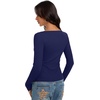 image:imageREORIA Women Lightweight Cropped Cardigan Slim Ribbed Knit Shirt Button TopNavy Blue