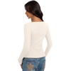 image:imageREORIA Women Lightweight Cropped Cardigan Slim Ribbed Knit Shirt Button TopOffwhite