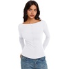 image:imageREORIA Women Lightweight Cropped Cardigan Slim Ribbed Knit Shirt Button TopPure White
