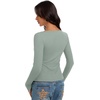image:imageREORIA Women Lightweight Cropped Cardigan Slim Ribbed Knit Shirt Button TopSage Green