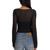 image:imageREORIA Womens Bodysuits Long Sleeve Body Suit TopsBlack