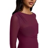 image:imageREORIA Womens Bodysuits Long Sleeve Body Suit TopsCordovan