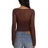 image:imageREORIA Womens Bodysuits Long Sleeve Body Suit TopsShaved Chocolate