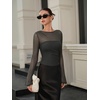 image:imageREORIA Womens Bodysuits Long Sleeve Body Suit TopsThyme
