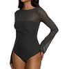 image:imageREORIA Womens Bodysuits Long Sleeve Body Suit TopsThyme