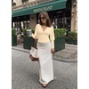 image:imageREORIA Womens Deep V Neck Batwing Sleeve Cinched Waist Tops for Going OutPastel Yellow