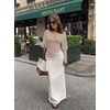image:imageREORIA Womens Deep V Neck Batwing Sleeve Cinched Waist Tops for Going OutVanilla