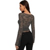 image:imageREORIA Womens Lace Tops Going Out Long Sleeve ShirtsThyme