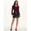 image:imageREORIA Womens Long Sleeve Shirts 2026 Fall Casual Business Cowl Neck TopsBurgundy